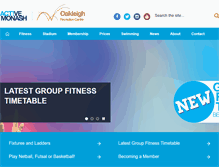 Tablet Screenshot of oakleighrecreationcentre.com.au